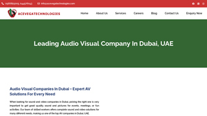 Top Audio & Visual Company in Dubai, UAE | AV Company Dubai - av supplier