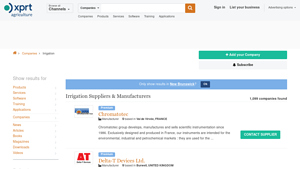 Irrigation Suppliers & Manufacturers - Agriculture XPRT - irrigation systems supplier