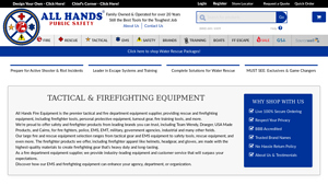 Fire Department Equipment Supplier | All Hands Fire - fire protection equipment supplier