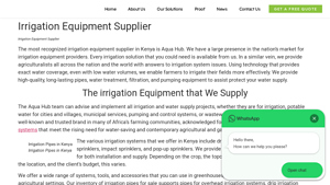 Irrigation Equipment Supplier | Aqua Hub Kenya LTD - irrigation equipment supplier