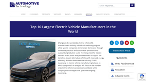 Top 10 Largest Electric Vehicle Manufacturers in 2025 - ev supplier