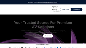 Audio Visual Distributors - av supplier