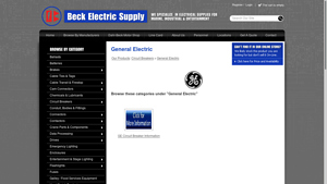 General Electric - Beck Electric Supply - circuit breaker supplier