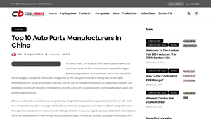 Top 10 Auto Parts Manufacturers In China - automobile parts supplier