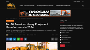 Top 10 American Heavy Equipment Manufacturers in 2024 - heavy equipment supplier