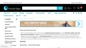 Parts and Accessories - Discount Computer Depot - computer parts supplier