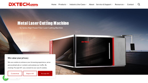 Metal laser cutting machines supplier - DXTECHEUR - DXTECH - laser cutting machine supplier