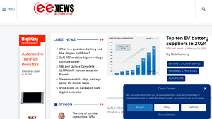 Top ten EV battery suppliers in 2024 - eenewseurope.com - ev battery supplier