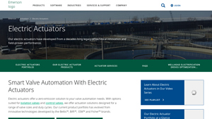Electric Actuators | Emerson US - electric valve supplier