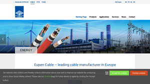 Eupen Cable - Cables and wires from Kabelwerk Eupen AG - electric wire supplier