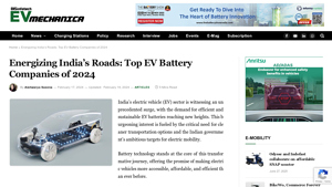 Top EV Battery Manufacturers in India - EVMechanica - ev battery supplier