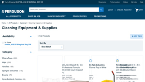 Cleaning Equipment & Supplies - Ferguson - janitorial supplier