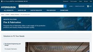 Fire Protection Systems, Sprinkler Fabrication | Ferguson - fire protection equipment supplier