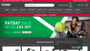 Europe's No.1 for Home Fitness - Fitshop - gym supplier