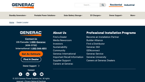 Generac Dealer Locator | Generac - Generac Power Systems - generator supplier
