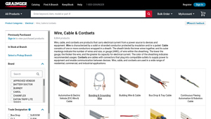 Electrical Wires, Cables & Cordsets - Grainger Industrial Supply - electric wire supplier