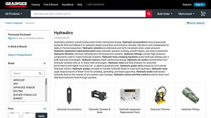 Hydraulics & Hydraulic Equipment - Grainger Industrial Supply - hydraulic equipment supplier