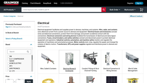Electrical Supplies, Equipment & Products - Grainger - electric parts supplier