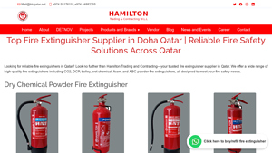 Fire Extinguisher Supplier | Hamilton Trading & Contracting - fire extinguisher supplier