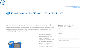 Heat Exchangers in UAE - Emirates Jo Trade Co. LLC - heat exchanger supplier