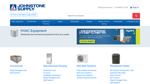 HVAC Equipment - Johnstone Supply - heating equipment supplier