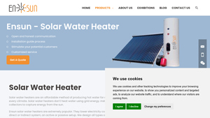 Solar Water Heater Supplier in China- Ensun - Kesunsolar - hot water system supplier