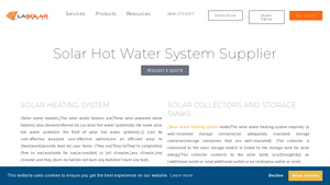 Solar Hot Water System Supplier - LA Solar Group - hot water system supplier