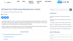 2025 Best Top 10 LED Screen Manufacturers in World - led display supplier