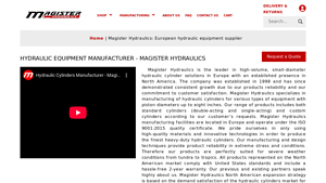 Hydraulic Equipment Supplier and Cylinder Manufacturer | Magister ... - hydraulic equipment supplier