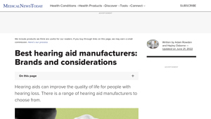 7 of the best hearing aid manufacturers - Medical News Today - hearing aid supplier