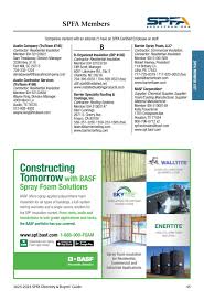 Directory - Spray Polyurethane Foam Alliance - spray foam supplier