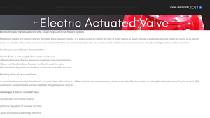 Electric Actuated Valve suppliers in UAE- Saudi Arabia - Middle East Valve - electric valve supplier