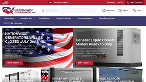 Nationwide Generators | Generac | Kohler | Briggs | Free Shipping - generator supplier