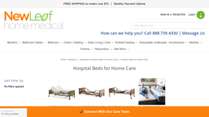 Hospital Beds for Home Care - NewLeaf Home Medical - hospital bed supplier
