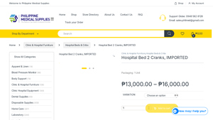 Hospital Bed 2 Cranks, IMPORTED - Philippine Medical Supplies - hospital bed supplier