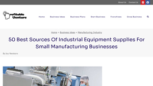 50 Best Sources of Industrial Equipment Supplies for Small ... - industrial equipment supplier