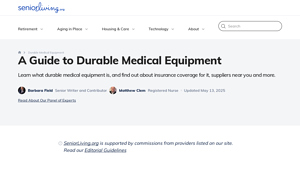 A Guide to Durable Medical Equipment | SeniorLiving.org - durable medical equipment supplier