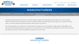 Gym Equipment Manufacturers - Specialty Fitness Equipment - gymnasium equipment supplier