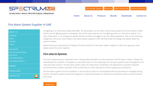 Fire Alarm System Supplier in UAE | Spectrum Middle East Trading - fire alarm supplier
