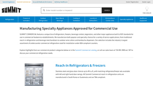 Commercial Appliance Line | Summit® Appliance - commercial refrigerator supplier