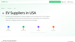 Top EV Suppliers & Manufacturers in USA | VoltBridge Directory | Voltbridge - ev supplier
