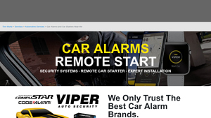 Car Alarm & Remote Start Installation Services | Tint World - car alarm supplier
