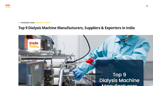 Top 9 Best Dialysis Machine Manufacturers in India - TradeIndia - dialysis machine supplier