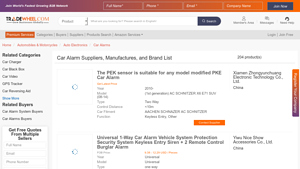 Car Alarm Suppliers | China Auto Alarm Horn Manufacturers - TradeWheel - car alarm supplier
