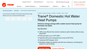 Trane® Domestic Hot Water Heat Pumps | Trane Commercial HVAC - hot water system supplier