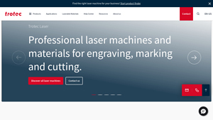 Trotec Laser: Laser engravers and laser cutters - laser cutting machine supplier