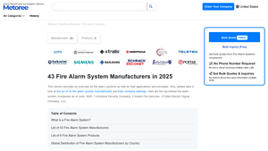 43 Fire Alarm System Manufacturers in 2025 - Metoree - fire alarm system supplier