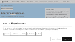 Compare Energy: Gas & Electricity Comparison - Uswitch - ev supplier