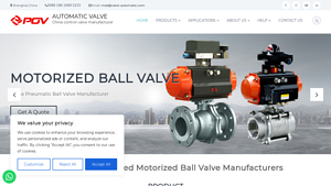 Pneumatic Motorized Actuated Ball Valve Manufacturers - electric valve supplier