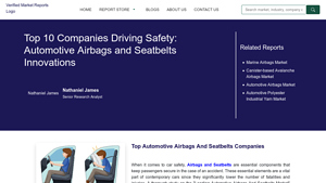 Top 10 Automotive Airbags And Seatbelts Companies - Verified Market Reports - automotive safety supplier